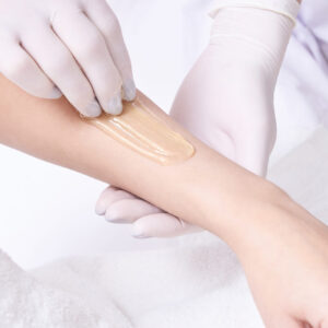 Hair removal. Cosmetic procedure. Beauty and health. Bright skin.